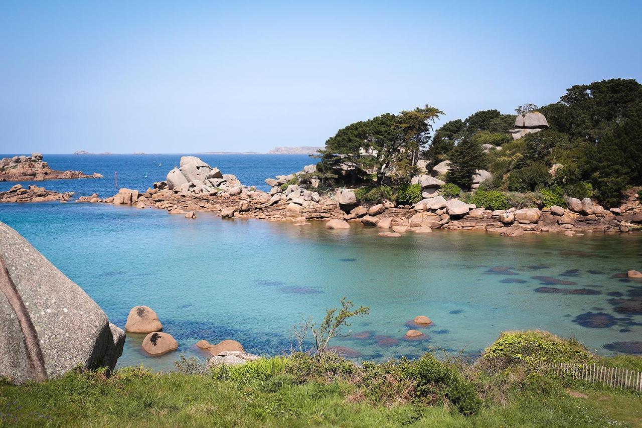 Logis Hotel Saint Guirec Et De La Plage 펄로스가이렉 외부 사진