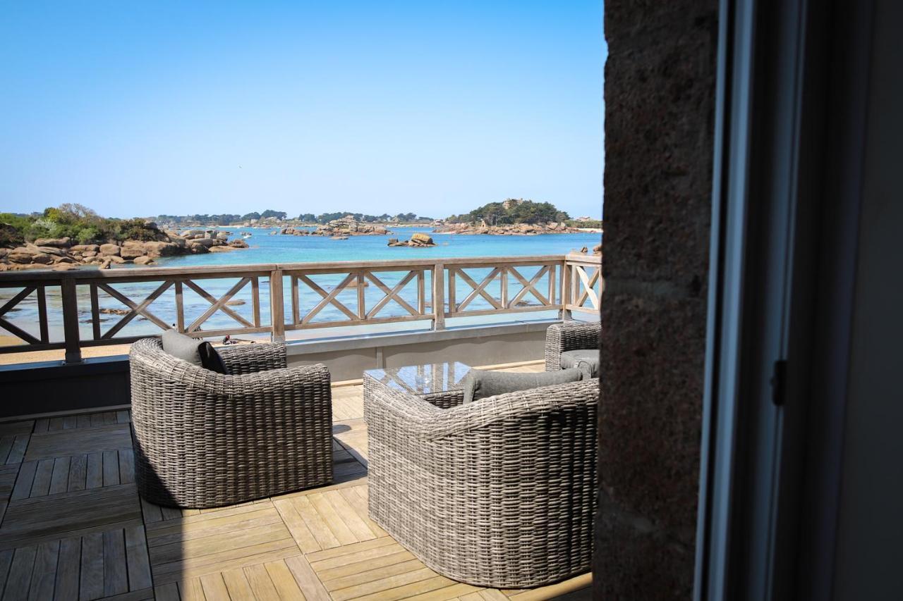 Logis Hotel Saint Guirec Et De La Plage 펄로스가이렉 외부 사진