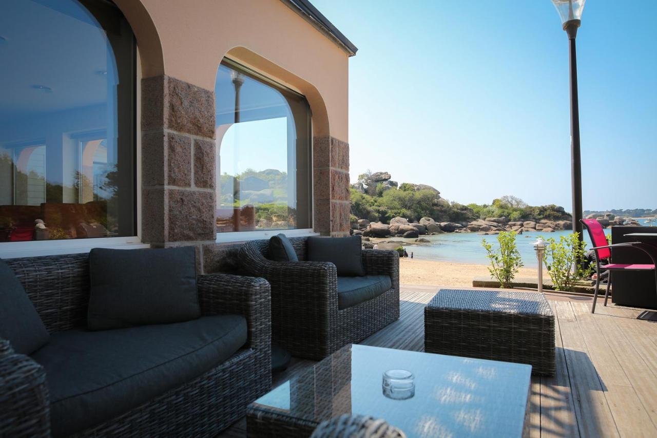 Logis Hotel Saint Guirec Et De La Plage 펄로스가이렉 외부 사진