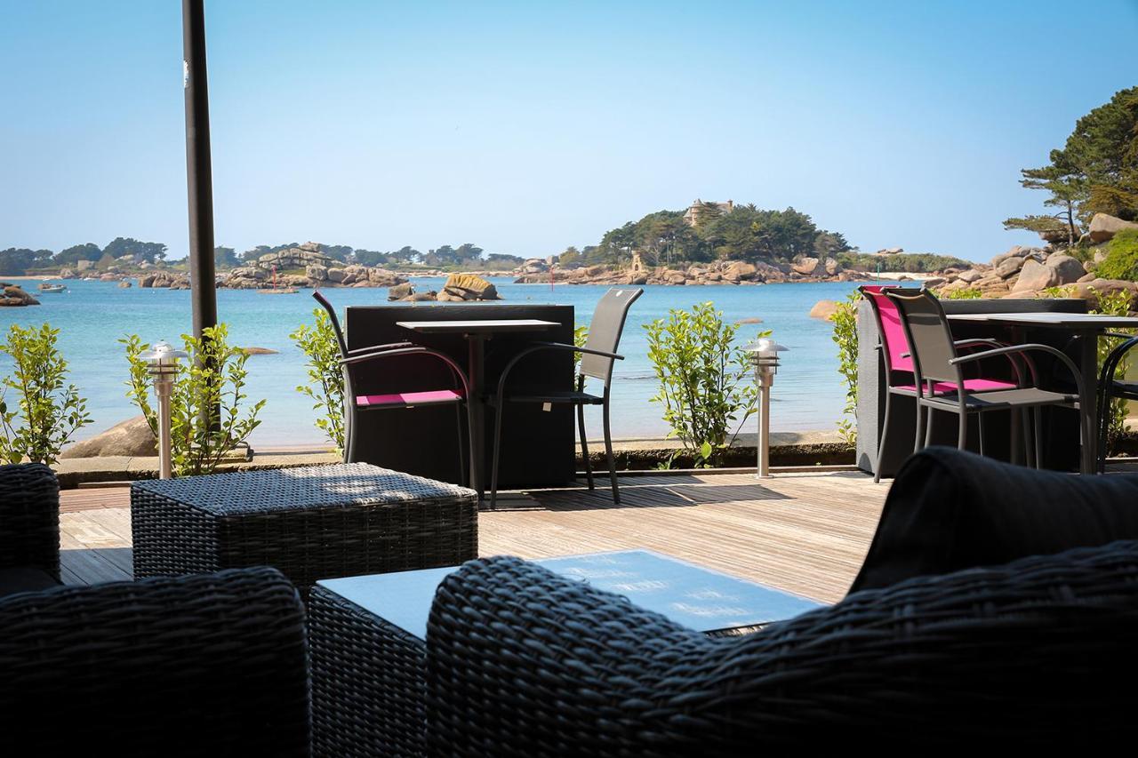 Logis Hotel Saint Guirec Et De La Plage 펄로스가이렉 외부 사진