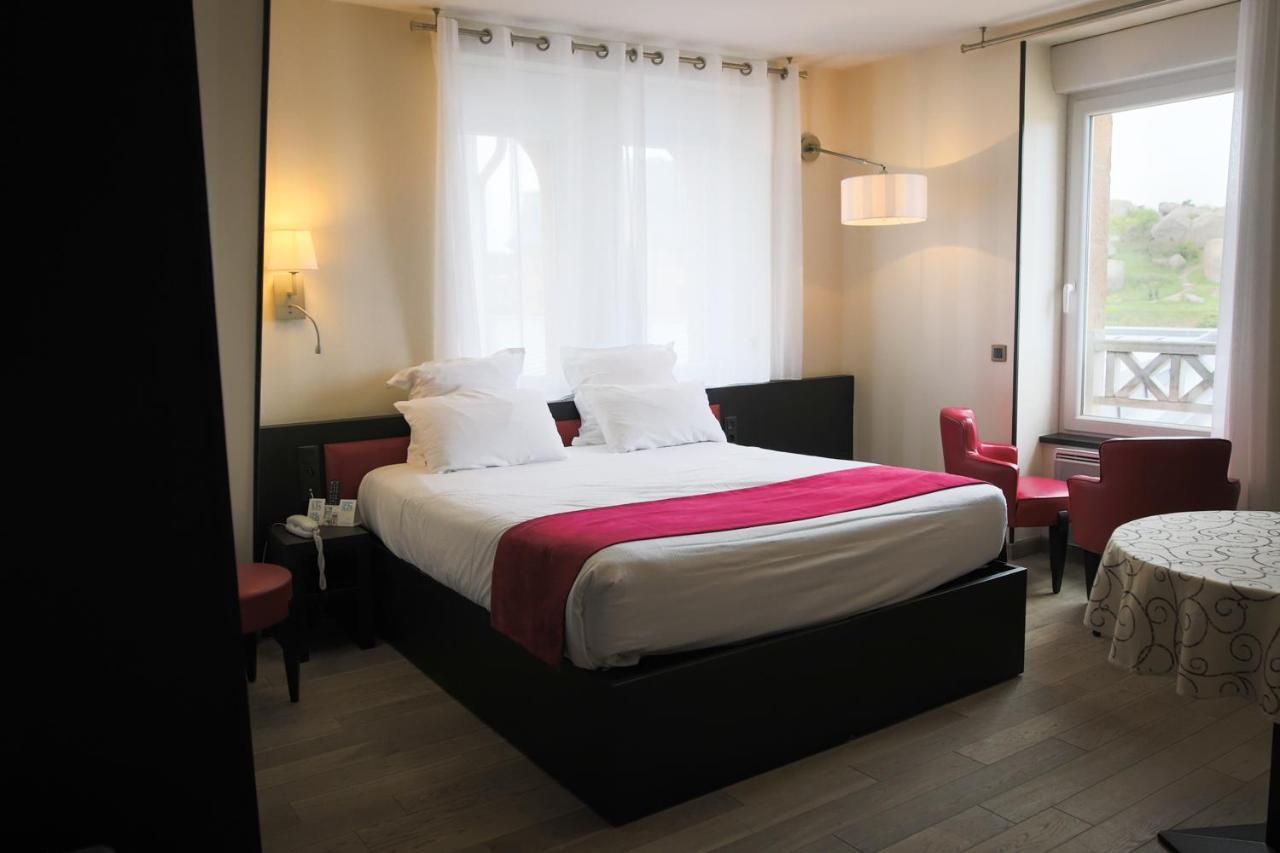 Logis Hotel Saint Guirec Et De La Plage 펄로스가이렉 외부 사진