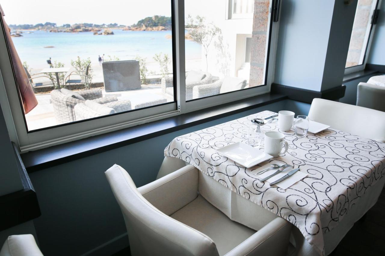 Logis Hotel Saint Guirec Et De La Plage 펄로스가이렉 외부 사진