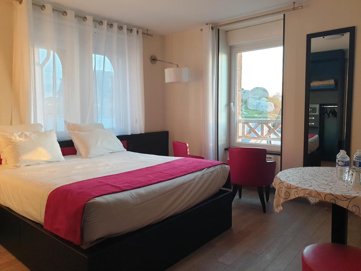 Logis Hotel Saint Guirec Et De La Plage 펄로스가이렉 외부 사진