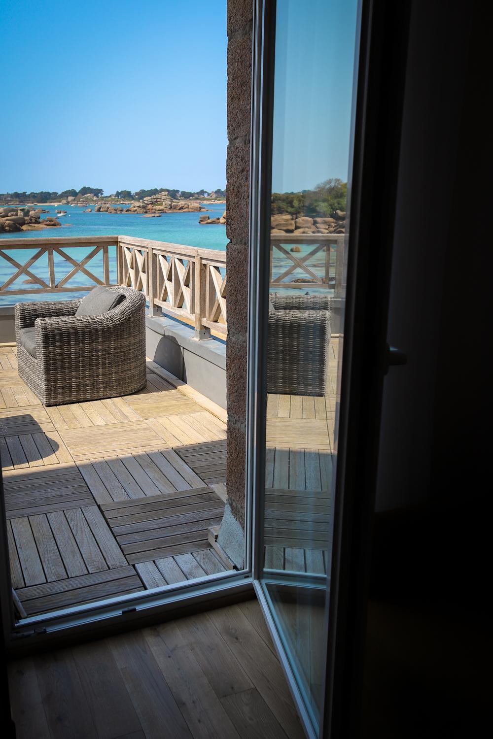 Logis Hotel Saint Guirec Et De La Plage 펄로스가이렉 외부 사진
